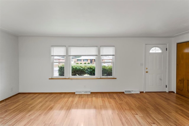 entryway featuring light hardwood / wood-style flooring