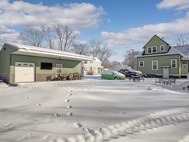 view of snowy yard