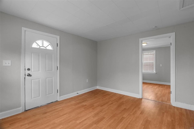 entryway featuring light hardwood / wood-style flooring and plenty of natural light