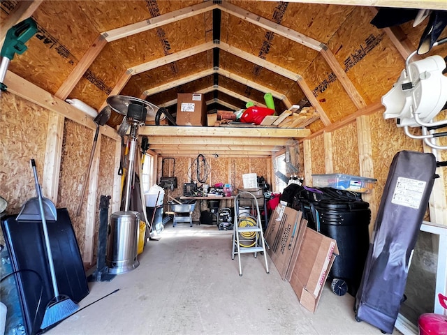 view of storage room