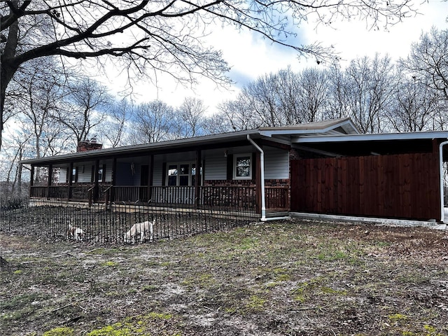 view of front of home