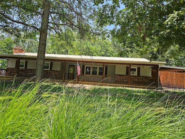 view of ranch-style home