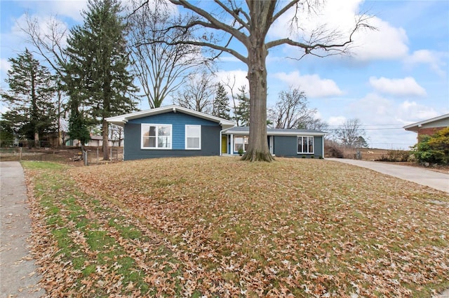 view of ranch-style house