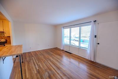 interior space with hardwood / wood-style flooring