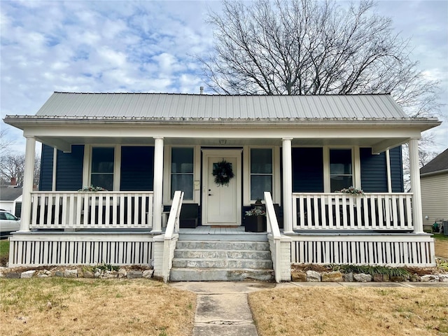 bungalow-style home with a porch