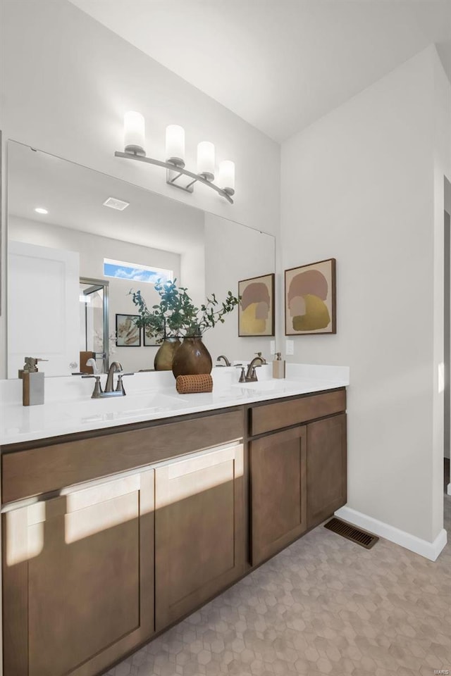 bathroom featuring vanity