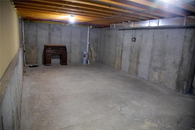 view of basement