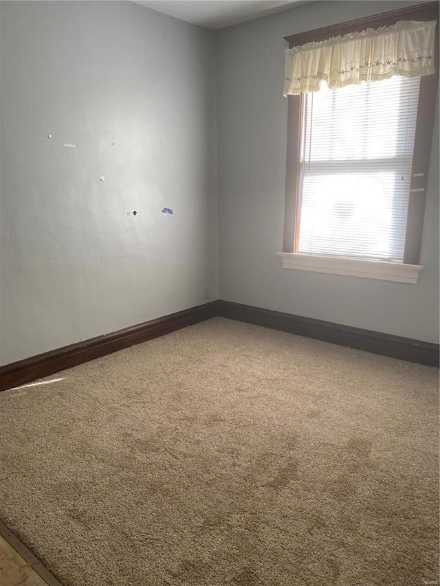 view of carpeted empty room