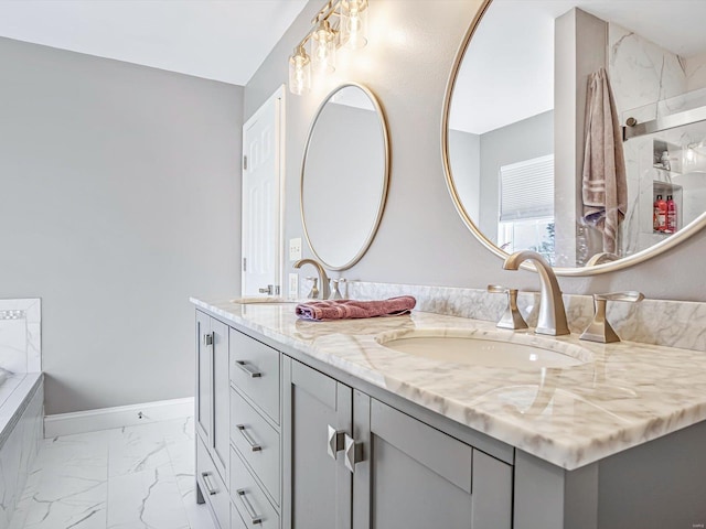 bathroom featuring vanity