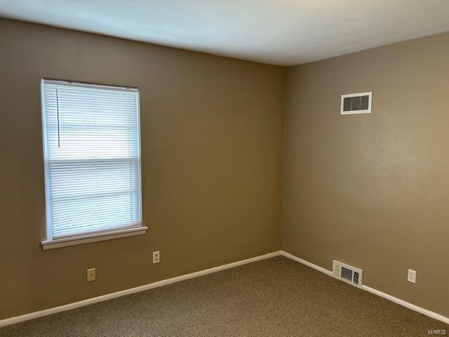 empty room featuring carpet flooring