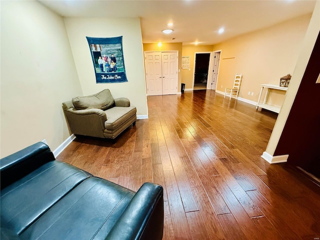 unfurnished room featuring wood-type flooring