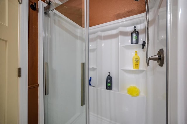 bathroom with walk in shower