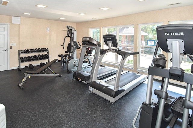 view of exercise room