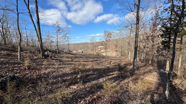 view of landscape with a view of trees