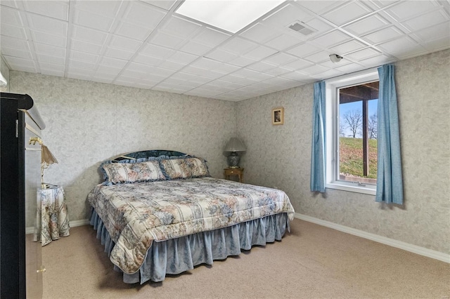 bedroom featuring carpet flooring