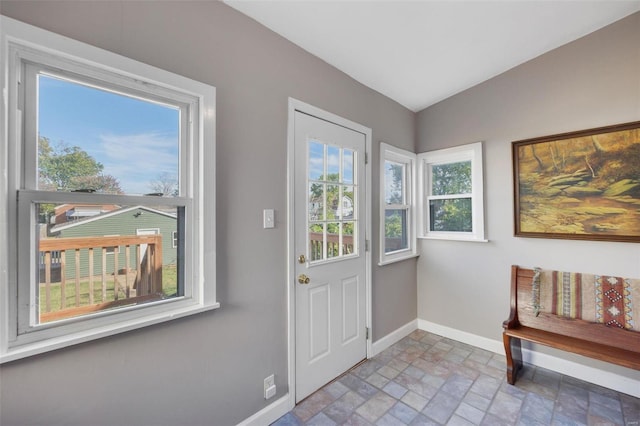 doorway to outside with a healthy amount of sunlight