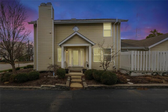 view of front of house