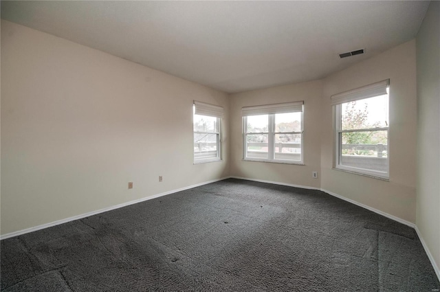 unfurnished room featuring carpet