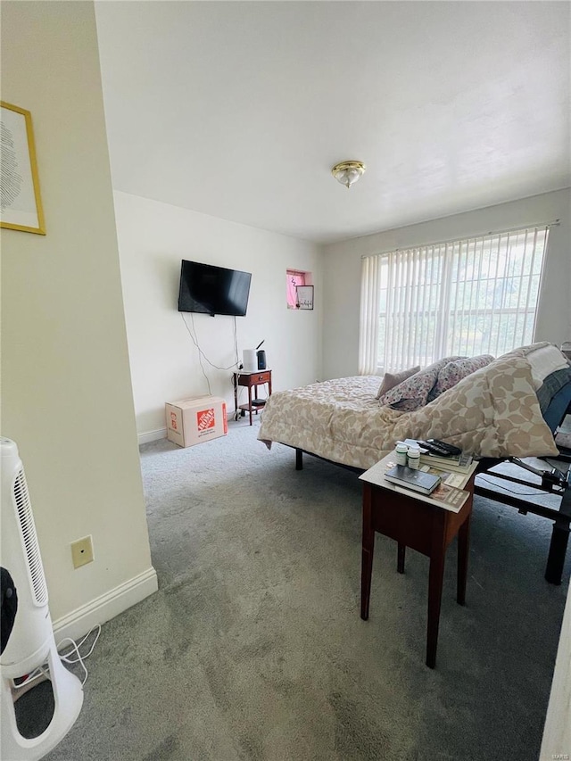 living room with carpet floors