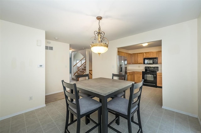 view of dining space