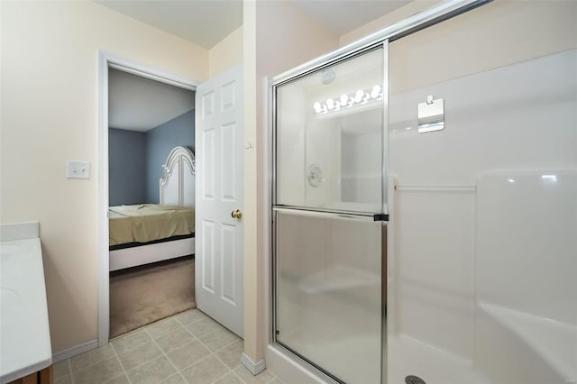 bathroom with an enclosed shower