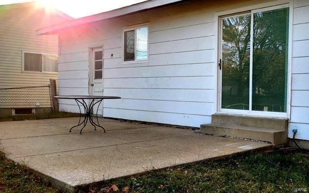 exterior space with a patio area