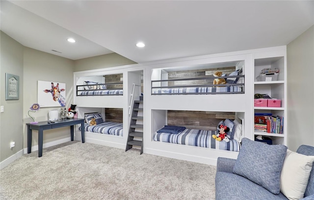 bedroom featuring carpet flooring