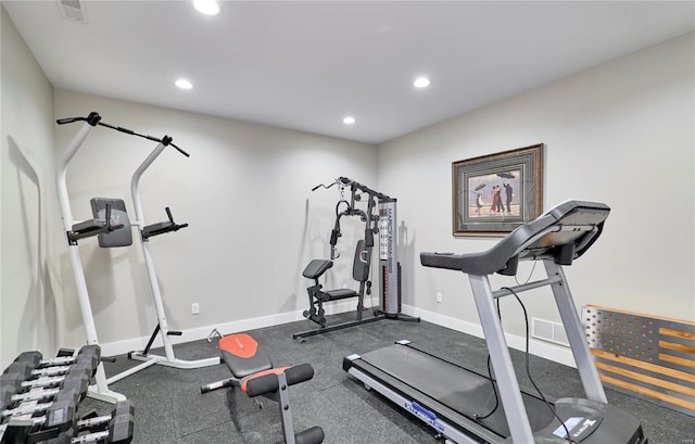 view of exercise room