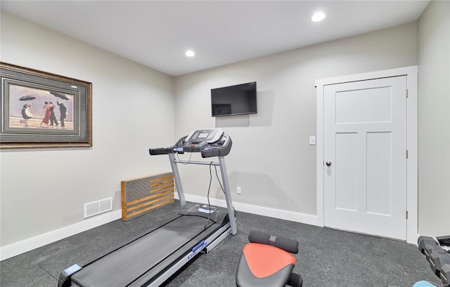 view of exercise room