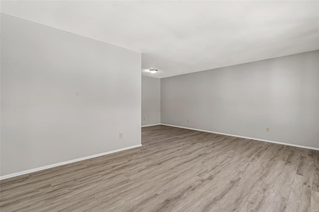 empty room featuring light hardwood / wood-style flooring