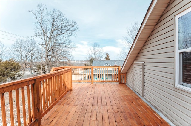 view of wooden terrace