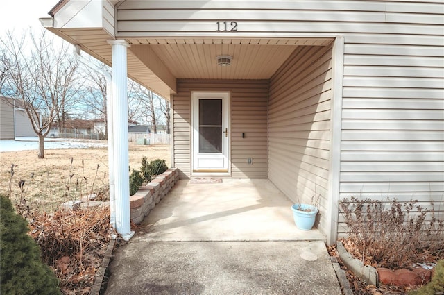 view of entrance to property