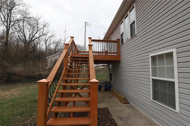 exterior space with a deck