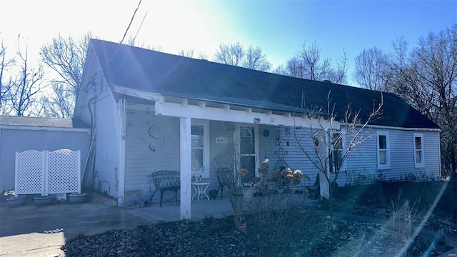 view of rear view of property