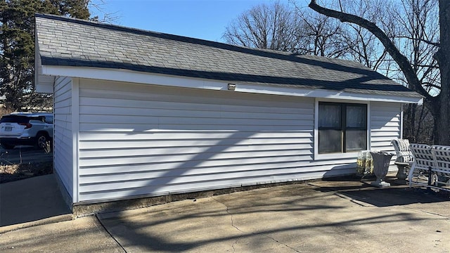 view of home's exterior with a patio