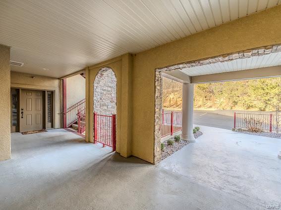 exterior space with covered porch