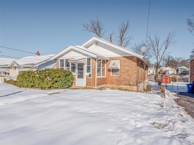 view of front of home