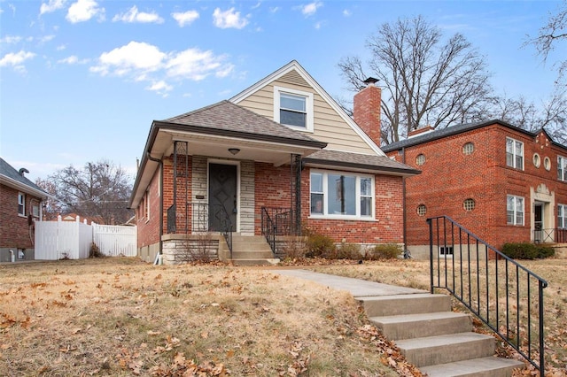 view of bungalow-style home