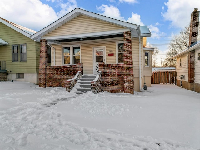 view of front of property