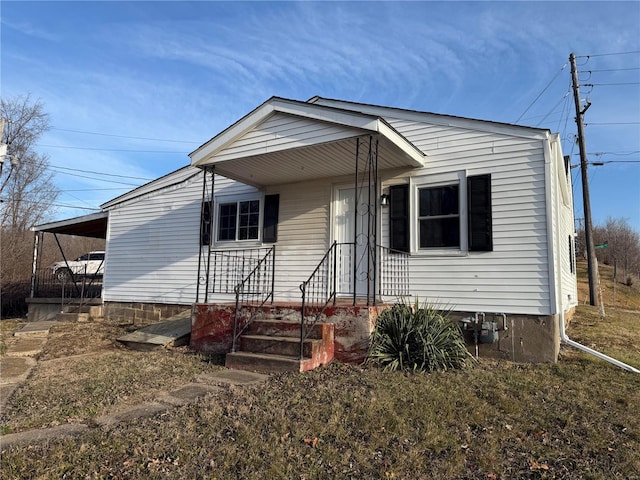 view of front of property