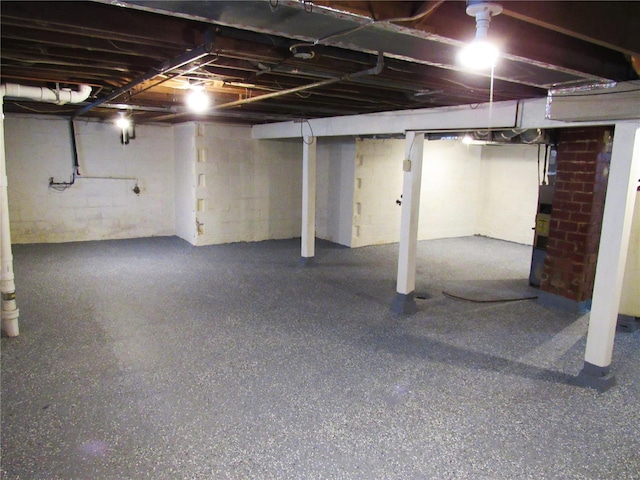 view of basement