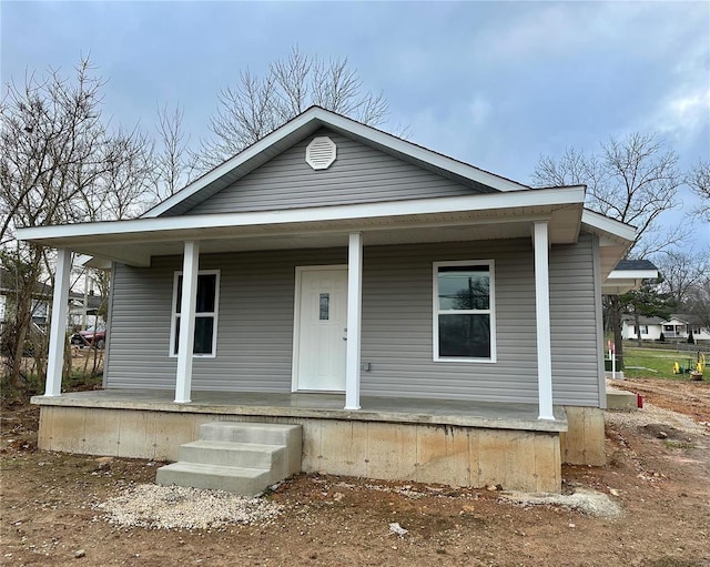 view of front of house featuring covered porch