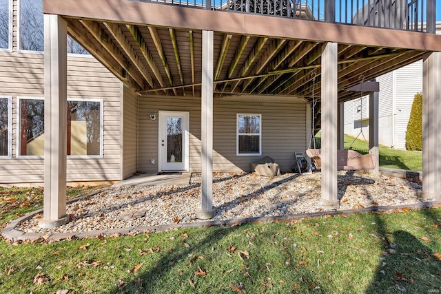 exterior space with a patio