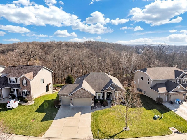 birds eye view of property