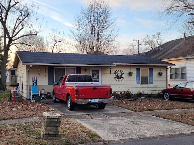 view of ranch-style home