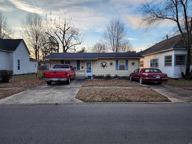 view of ranch-style house