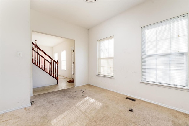 interior space with light carpet