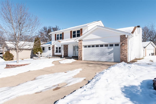 view of front of home featuring a garage