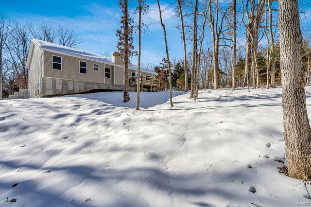 view of snowy yard