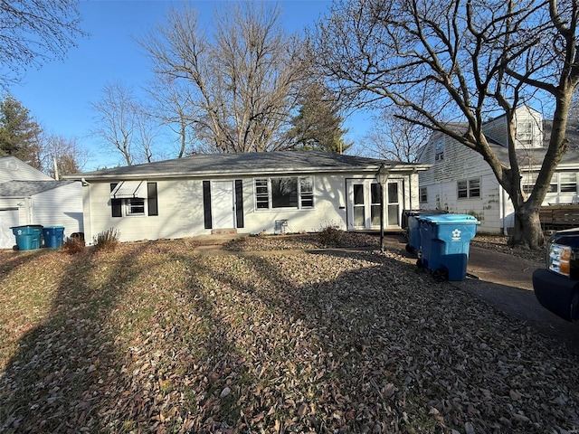 view of rear view of property